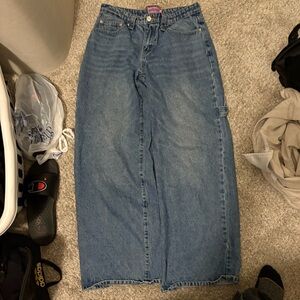 Edikted Blue Wide Leg Women's Jeans